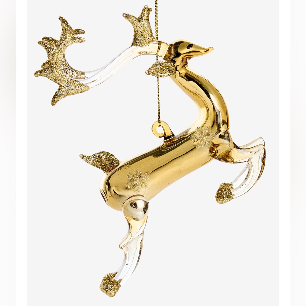 LIMITED TIME OFFER Elegant Gold Reindeer Ornament - Picture 5 of 5
